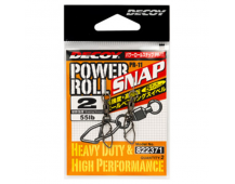 Вертлюжок с застежкой Decoy Power Roll Snap PR-11 #3 (35кг)